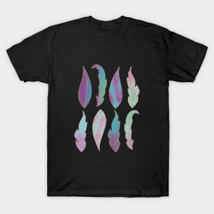 Feathers on Black T-Shirt